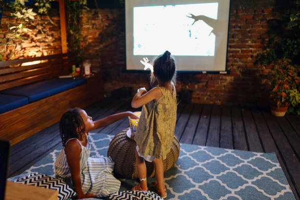 istock Movie night at back yard 1422757108