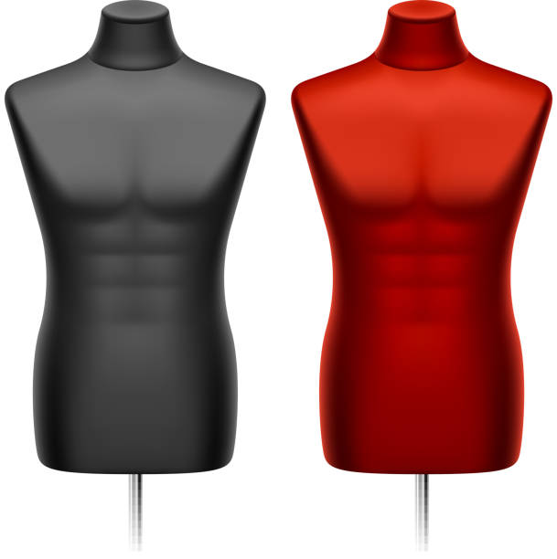 雄作る dummy ,マネキン - mannequin dressmakers model male torso点のイラスト素材／クリップアート素材／マンガ素材／アイコン素材