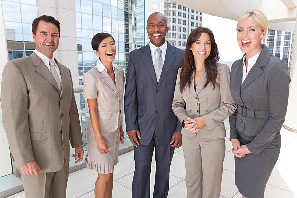 istock Interracial Men & Women Business Team 142276217