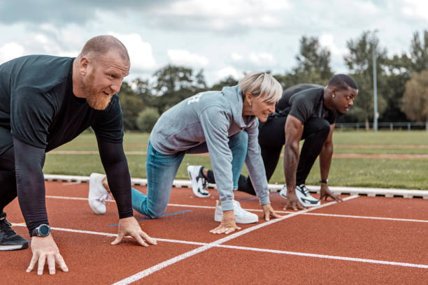 istock Athletics mother running coach during a training session 1422771688