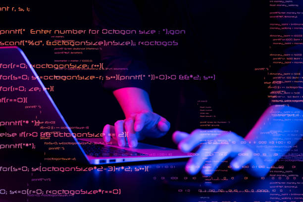 istock Programmers and cyber security technologies design websites and security in the Social World, cyber security concepts. 1422777485