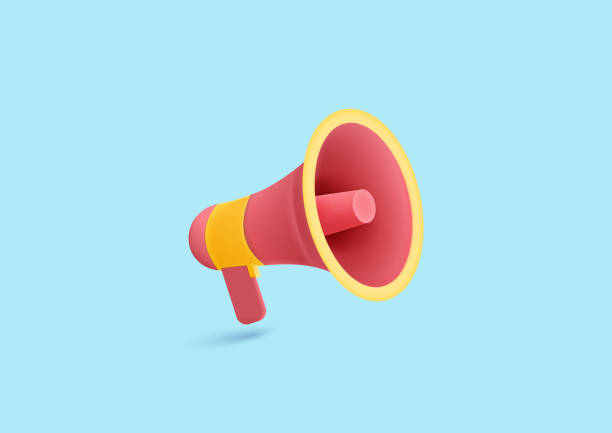 istock 3D megaphone icon on pastel background. For announce award, news distribution. Minimal cartoon icon. 1422779859