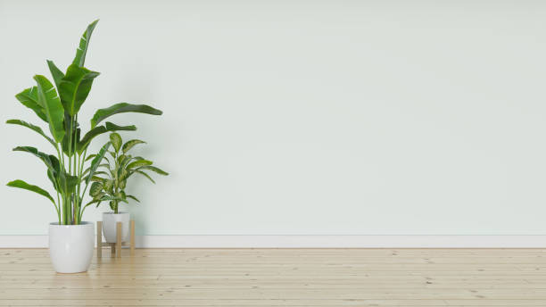 istock Mock up living room and wall design for text and element in picture 1422800419
