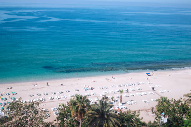 istock Aerial View on beach and sea 1422802517