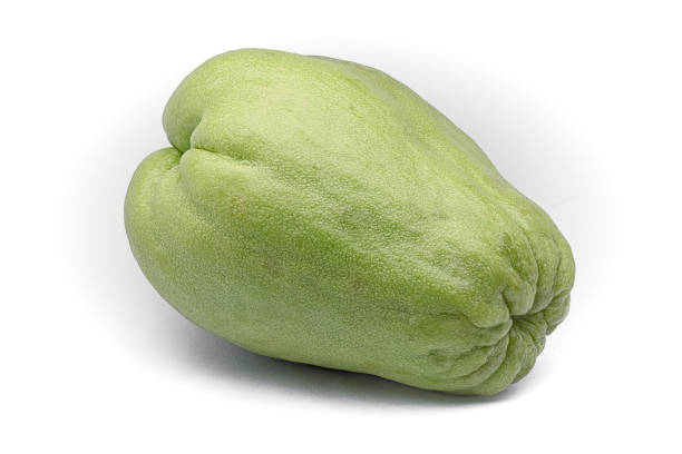 Chayote (Sechium edule) varietà Virens Levis. Also Know Zucca centenaria, Cho Cho, ChuChu . Sicyos edulis Chayote (Sechium edule) varietà Virens Levis. Also Know Zucca centenaria, Cho Cho, ChuChu . Sicyos edulis chavote stock pictures, royalty-free photos & images