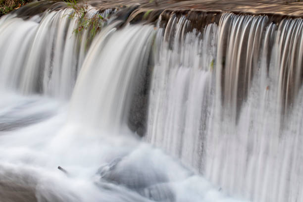 Megunticook Falls in Camden, Maine, USA
