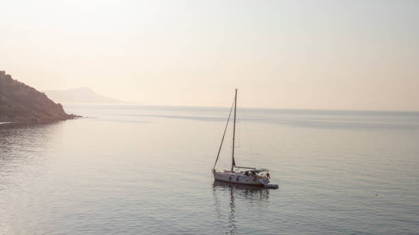 istock Yacht in Aspat Bay 1422808136