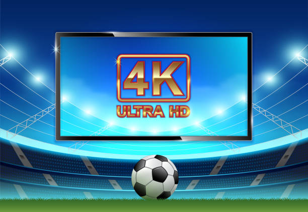 illustrazioni stock, clip art, cartoni animati e icone di tendenza di campionato mondiale di calcio live 4k ultra hd - goal scoreboard soccer soccer ball