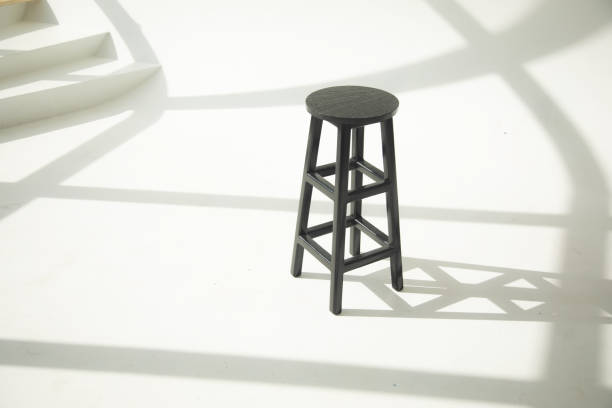 istock Black chair, isolated on a white background 1422814509