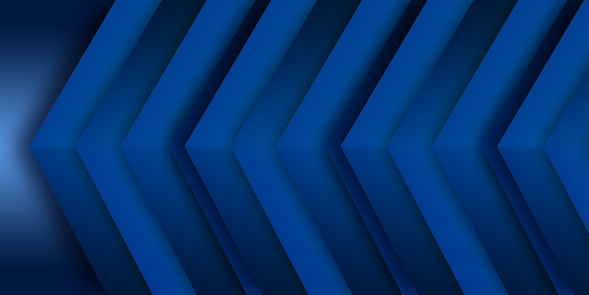 Abstract blue background with geometric shapes. Copy space.