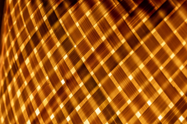rattan lamp texture. close up