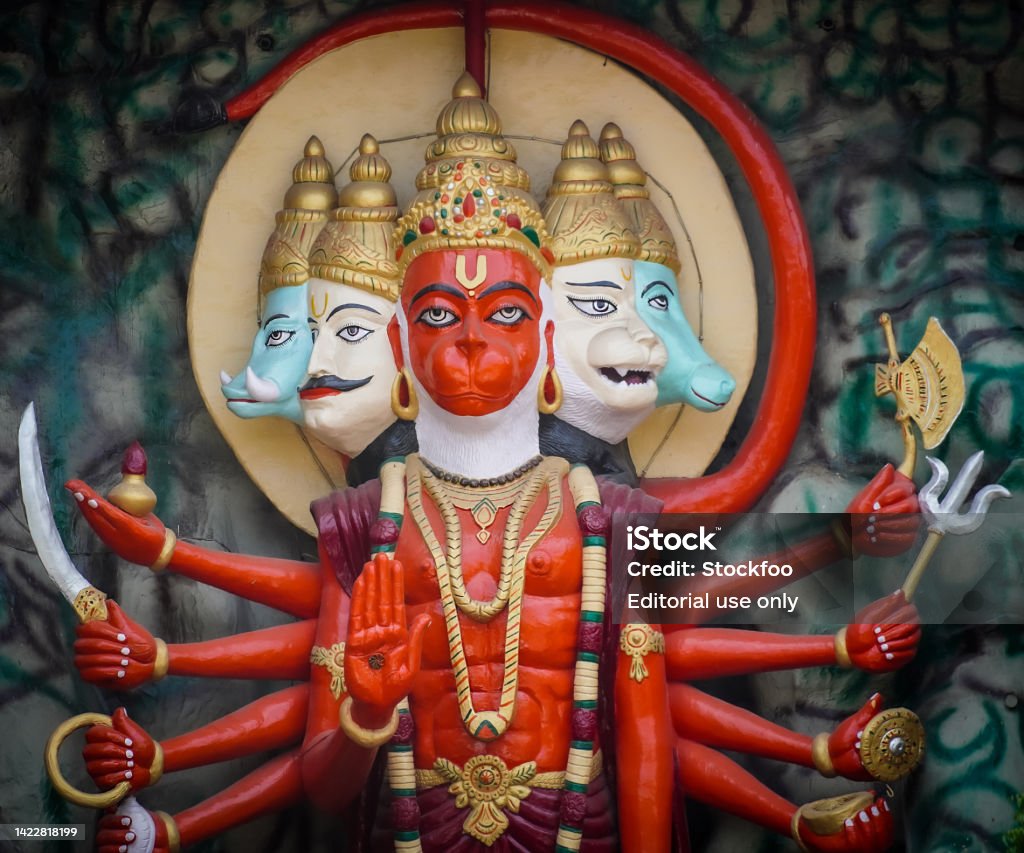 Statue Of Hanuman Ji Stock Photo - Download Image Now - Ancient ...