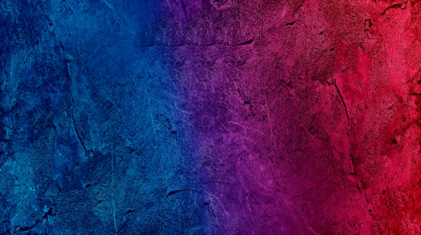 istock Dark blue purple red rough abstract background for design. Color gradient. Painted old concrete wall surface with cracks. Close-up. 1422823463