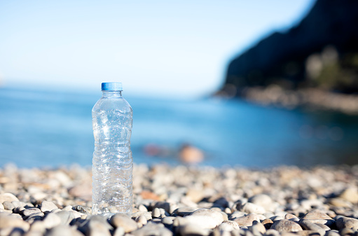 Water Bottle on the beach