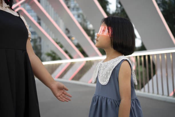 istock Daughter and mother play virtual game together 1422827094