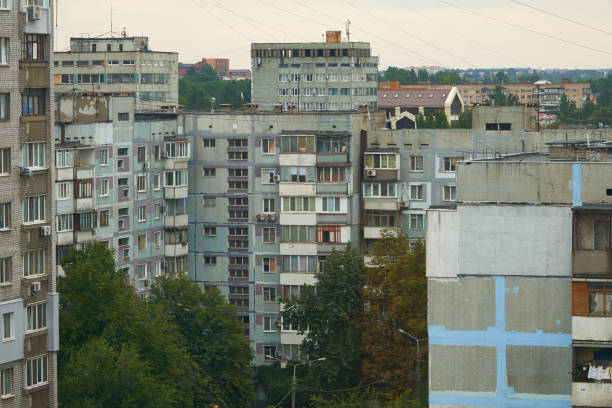 fragment of the house of Soviet architecture