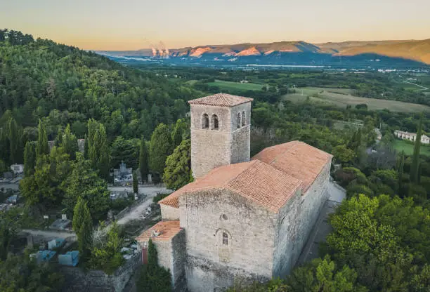 The Sainte-Foy de Mirmande Chapel is located in Mirmande, in the Drôme department in France.