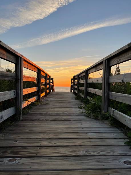 istock Walkway to sunrise 1422829324