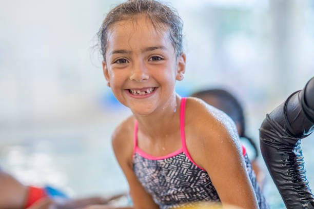 istock Little Girl at a Swimming Lesson 1422849367