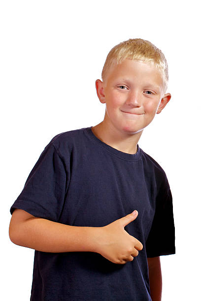 istock Young boy gives an approval thumbs up 142285126