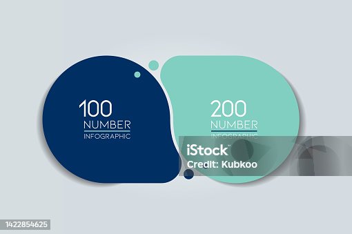 istock 2 elements scheme, diagram. Two connected circles. Infographic template. 1422854625