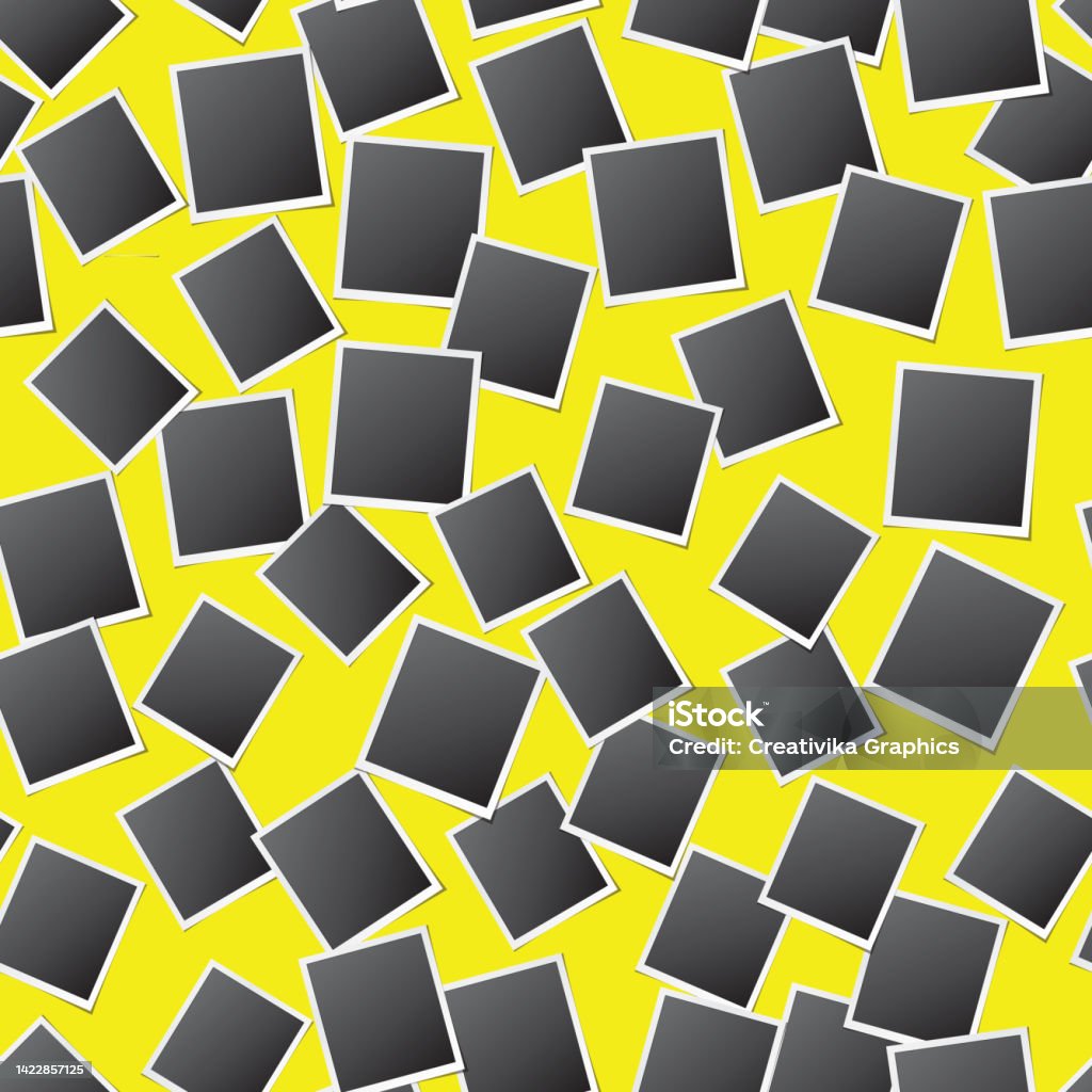 Repeat Pattern Frame Retro Photo Frames Seamless Pattern Stock Illustration - Download Image ...