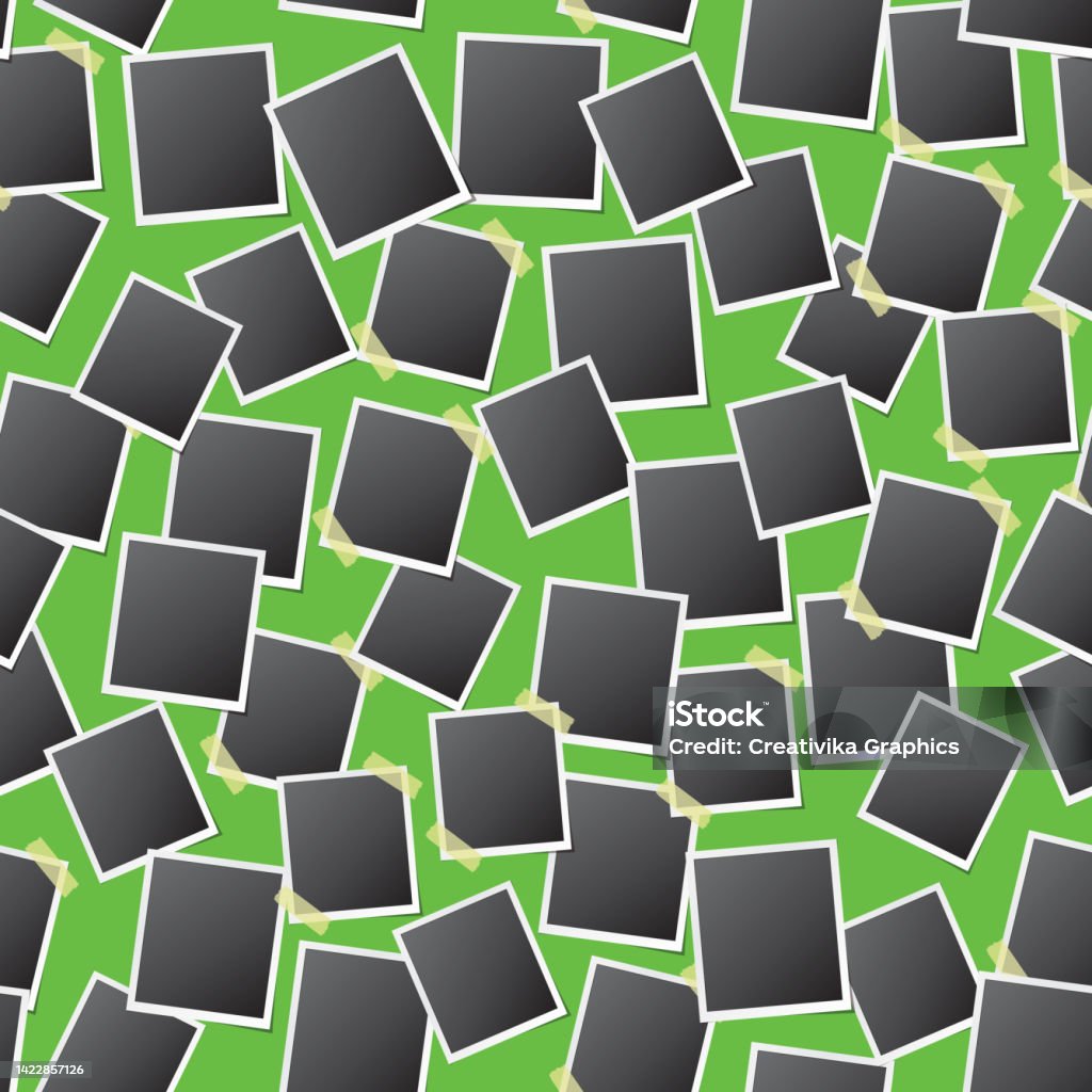 Parallel Patterned Frames Retro Photo Frames Seamless Pattern Stock Illustration - Download Image ...
