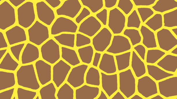 ilustrações de stock, clip art, desenhos animados e ícones de giraffe pattern skin print design background image. - giraffe pattern africa animal