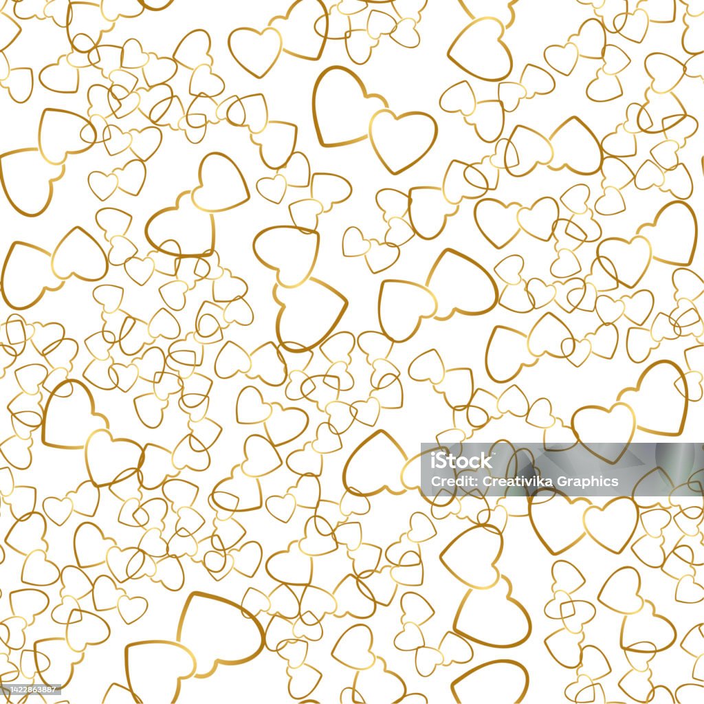 Two Heart Pattern Two Hearts Seamless Pattern Romantic Wrapping Texture Stock ...