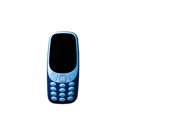 istock Old vintage mobile phone with buttons and small screen 1422866795