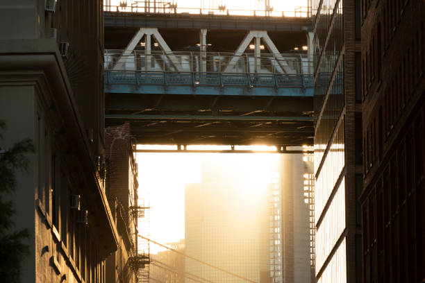 Dumbo Brooklyn Sunset stock photo