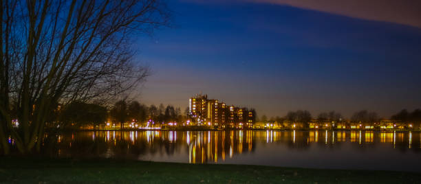 Night shot of Den Bosch neighbourhood