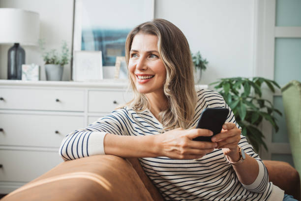 istock Mature woman at home 1422884675