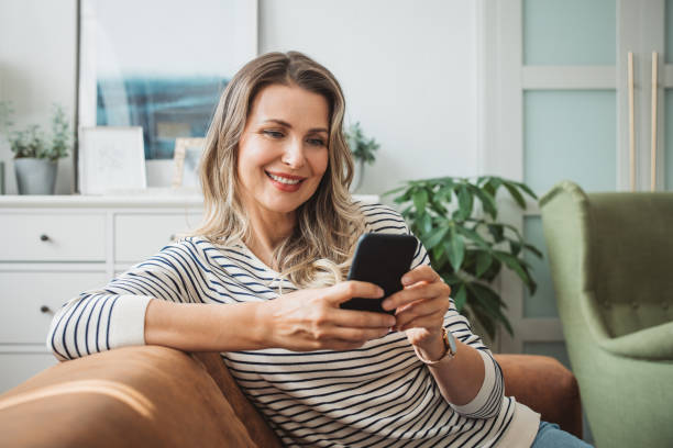 istock Mature woman at home 1422884685