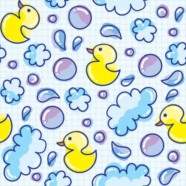 Vector illustration of wash pattern