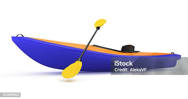 Kayak - Fotografie stock e altre immagini di Canoa - Canoa, Sfondo bianco, Kayak