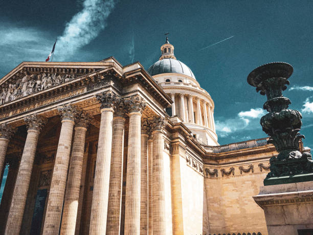 пантеон, франция - pantheon paris paris france france europe стоковые фото и изображения