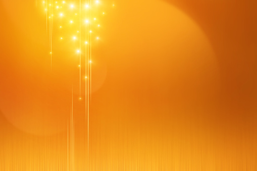 Gold Background with Bokeh and lens flare effects