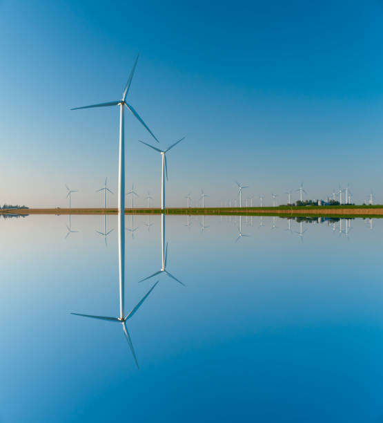 istock Large wind turbines in the midwest 1422917697