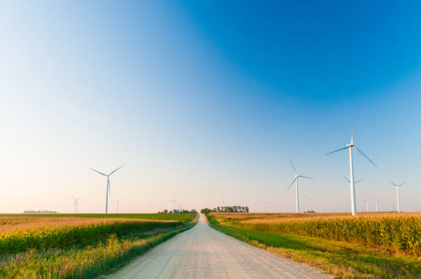 istock Large wind turbines in the midwest 1422917922