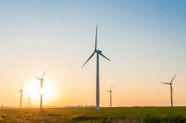 istock Large wind turbines in the midwest 1422918453