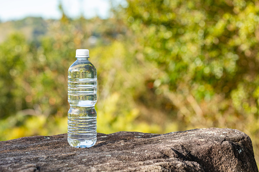 Water bottle outdoors