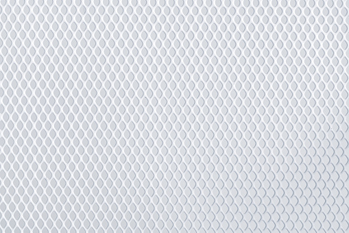 Metal mesh plating isolated against a white background - Grid