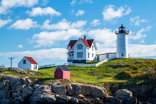 Portland Head Light in Cape Elizabeth, Maine, USA.