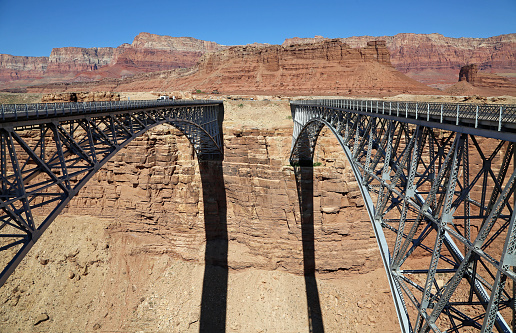 Historic Navajo Bridge near Page, Arizona