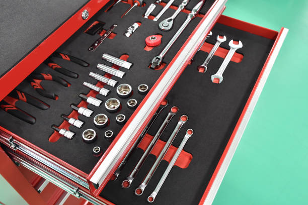 istock Repair shop tool set 1422943284