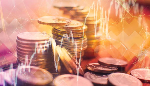 istock Forex trading market candlestick chart, Cryptocurrency Digital economy. investing growing. economy trends 1422946708