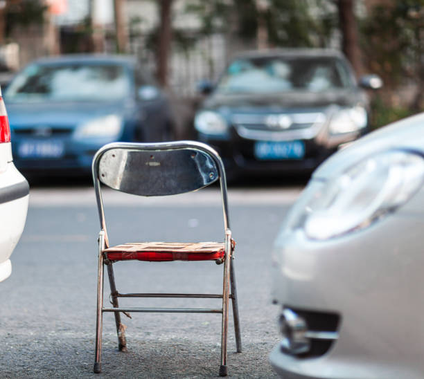 street metal chair