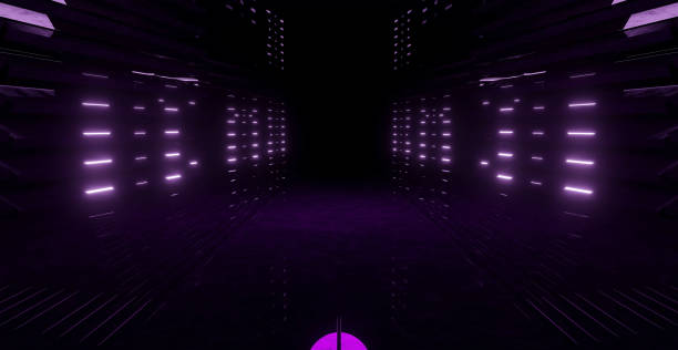 istock Elegant And Luxurious Marble Digital Tunnel Hangar Club Hallway Abstract Background 3D Render Illustration 1422962425