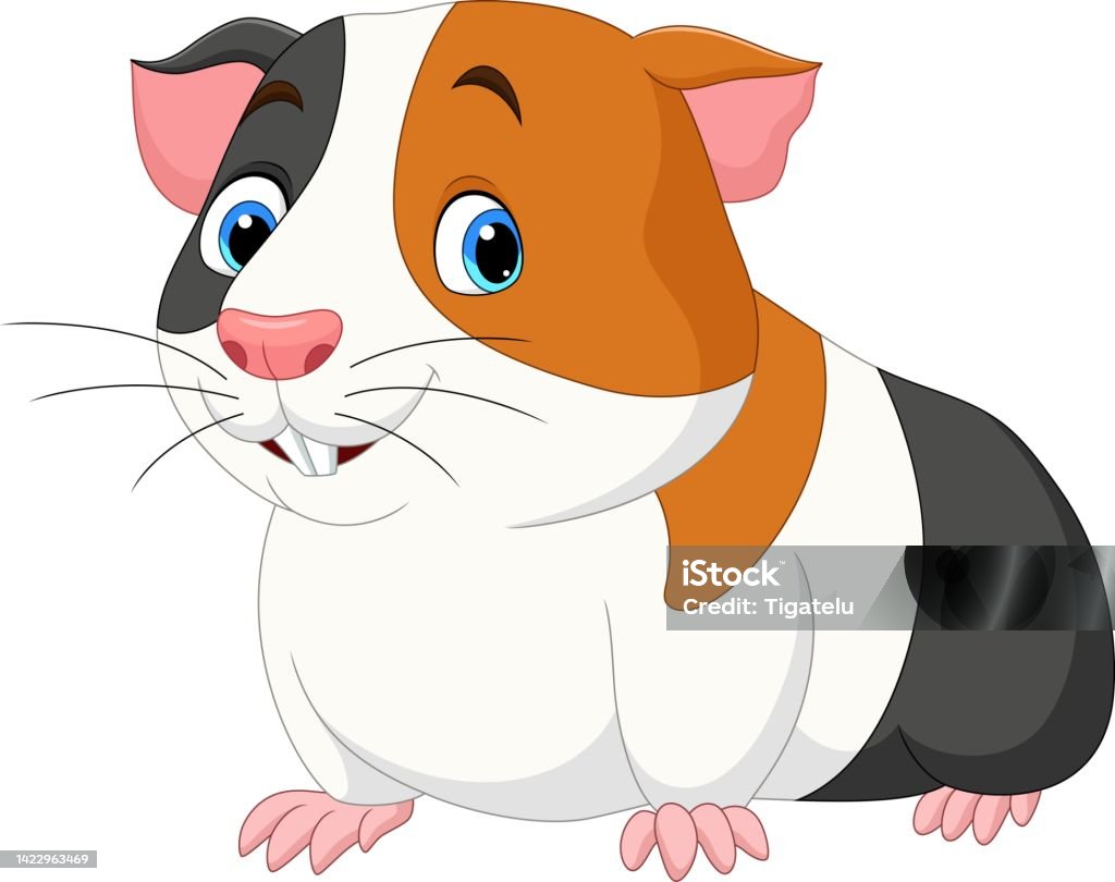 Phim Hoạt Hình Chuột Lang Dễ Thương Trên Nền Trắng Hình minh họa ...